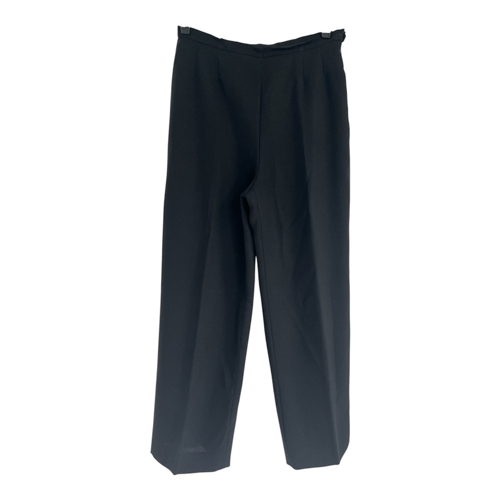 Max Mara Black Flowy Side-Zip Classic Trousers 6